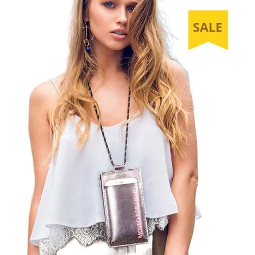 2020 New Mini Bag Japanese and Korean Mobile Phone Bag Ladies Wallet Vertical Section Messenger PU Shoulder Bag Hand Bag