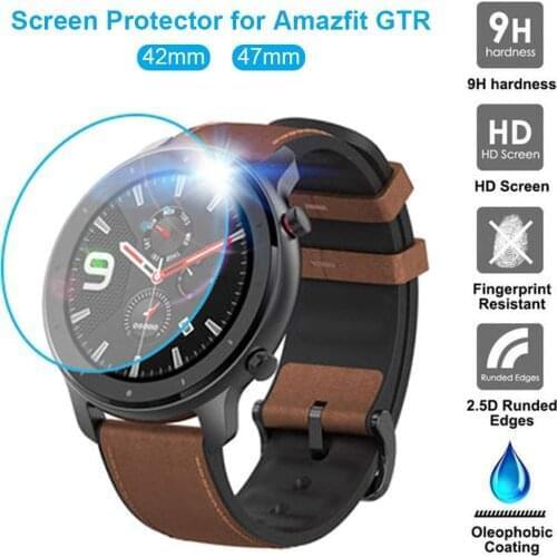 New Watch Tempered Film for Huami Amazfit GTR Clear Screen Protector for Amazfit GTR 42/47MM