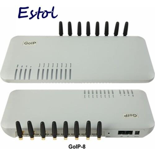 Original DBL GoIP 8 ports gsm gateway/voip sip gateway/IP GSM Gateway/ GoIP8 VoIP GSM Gateway support SIP/H.323 -sales Promotion