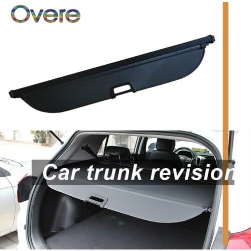 OVERE 1Set Car Rear Trunk Cargo Cover For Hyundai IX25/Creta 2014-2018 Car-styling Black Security Shield Shade Auto accessories