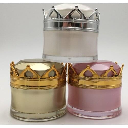 Empty Korean Skin Care Products Container Pots 5g 10g 15g Pink Gold Wrinkle Remover Collagen Cream Jars Travel Kit Set for Girls