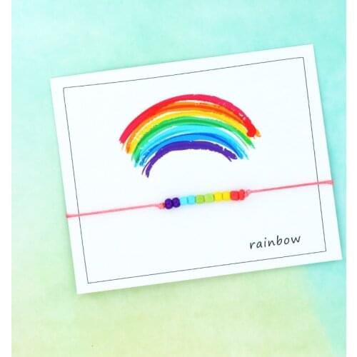 Rainbow Gay Pride Bracelet Rainbow Beads Wish Bracelet Rainbow Jewelry Pride Bracelet Women Men Gay Lesbian Friendship Gift