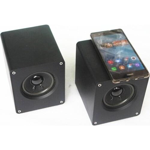 Size(mm):W110 H130 L130 Full aluminum case 3 inch full frequency speaker Computer speaker HIFI speaker A303