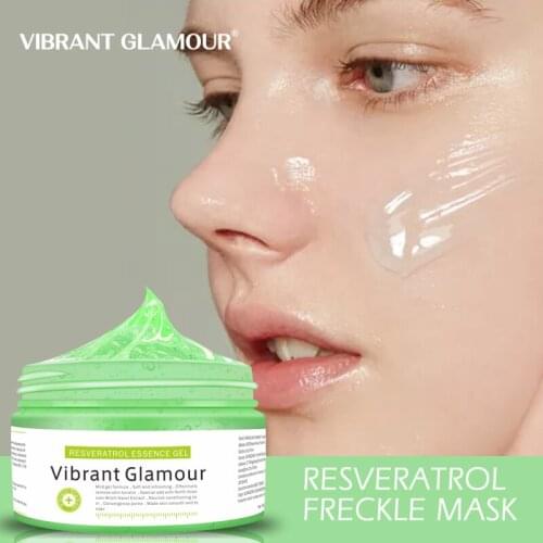Resveratrol Freckle Mask Hyaluronic Acid Shrink Pores Moisturize Collagen Whitening Anti-Wrinkle Facial Serum