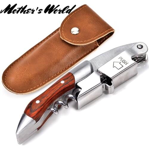 Wine Opener, Professional Waiters Corkscrew, Bottle Opener and Foil Cutter Gift for Wine Lovers
