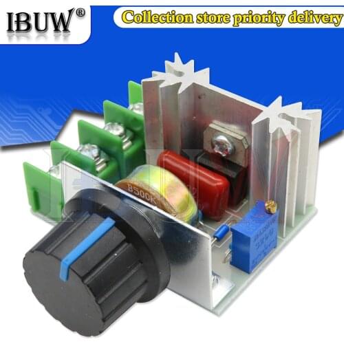 1PCS AC 220V 2000W SCR Voltage Regulator Dimming Dimmers Speed Thermostat Controller