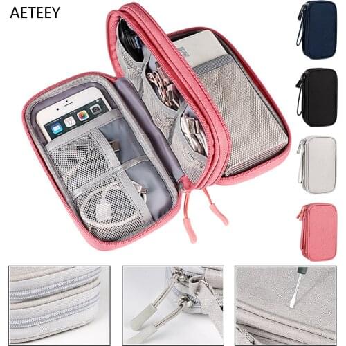 New Digital Cable Storage Bag U Disk Hard Disk Earphone Multifunctional Storage Bag Sorting Box Watch Case Storage Organizer