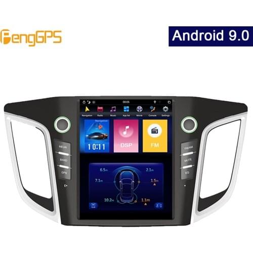 In-dash Carplay PX-6 Android 9.0 Tesla Vertical Screen for Hyundai IX25 Creta 2014-2018 Audio Player GPS Navigation 1080P Unit
