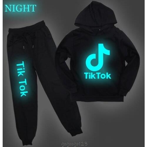Spring Boys Clothes Girl Boys Clothes Childrens Clothing Tik Tok Printing Childrens Clothing Set Kids Clothes