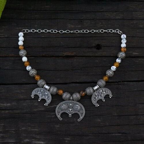 1pcs Viking Dress Jewelry, Viking Kette, Slavic Jewelry, Tribal Jewelry, Ethnic Jewelry, Bohemian Stones, Unique Gift For You