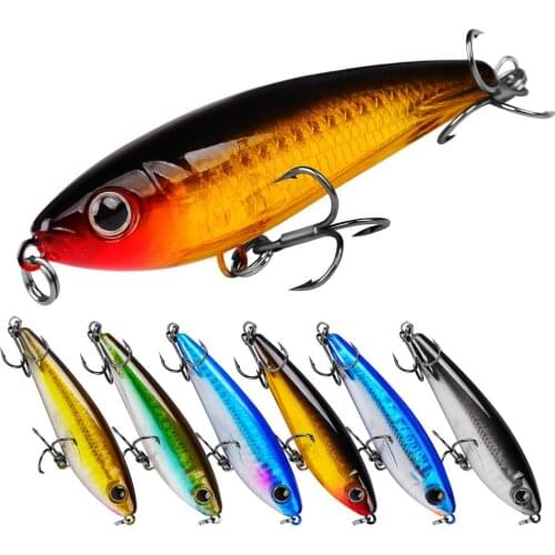 1Pcs Underwater Spinners Pencil Minnow Fishing Lures 85mm/11g Bionic Artificial CrankBait Sinking Hard Bait Pesca Fishing Tackle