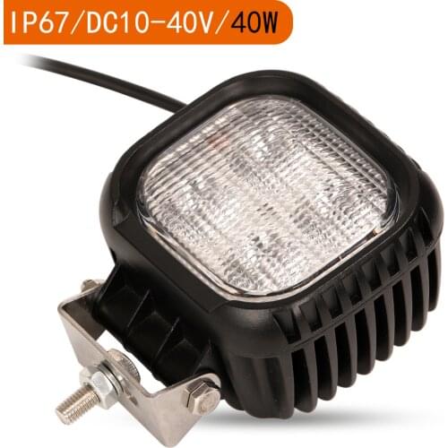 12V 24V 40W CREE Car Auto Offroad Tractor Square Flood Spot Driving LED Work Lights