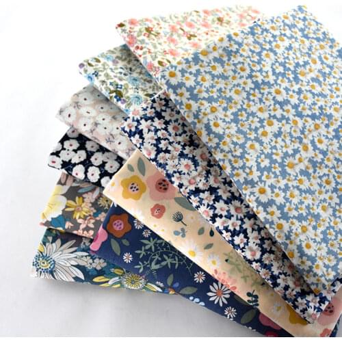140CMx50CM First love floral cotton fabric crafts summer apparel dress patchwork fabric for hair bow sewing tissue cotton cloth
