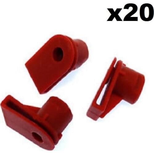 20x For BMW Red Plastic Grommet Nut for Screws- X1 & 1-Series Centre Console Clip