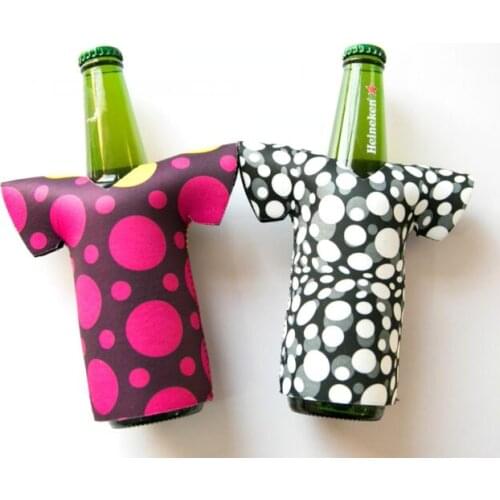 500pcs/lot Beer Bottle Cooler Cover Sleeve Bags With Customized Your Logo Print For 330ml Beer Wedding Gift Bar and Restaurant