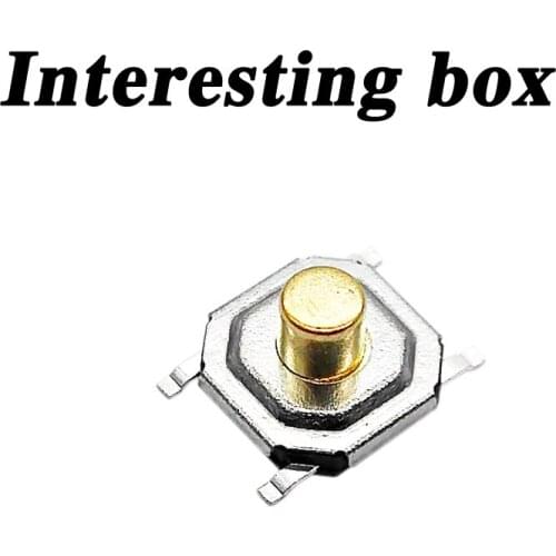 Free shipping TS-C005 key touch switch 4*4*3.0 patch four-legged copper head high temperature resistant DIY handmade accessories