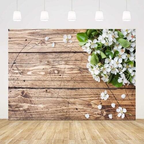 Floral wood floor backdrop for photography product vinyl floor wooden background for photo studio photophone flowers