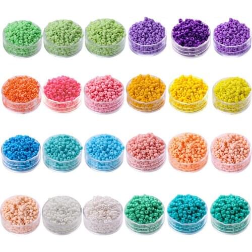 DIY Jewelry Bracelet Hairpin Accessories Christmas Birthday Gift Handicraft Round Pony Bead Bag Wearing Jewelry