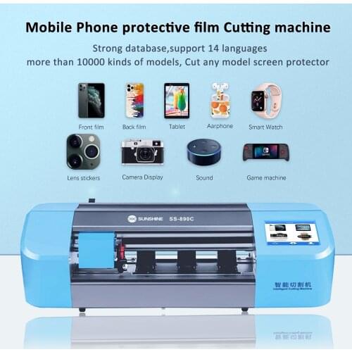Hot Selling Sunshine Auto Cutting Machine Flexible Hydrogel Film For iPad iPhone Samsung Front Back Protective Cut Sticker Tools
