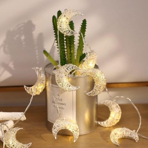 1.5/3/5m Battery USB Moon String Light Romantic Warm White LED Lighting Chain