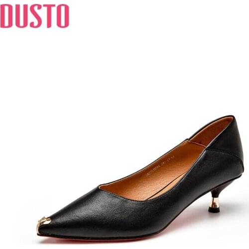 DUSTO 2021 new spring and autumn elegant fashion fairy metal pointed high heel womens shoes