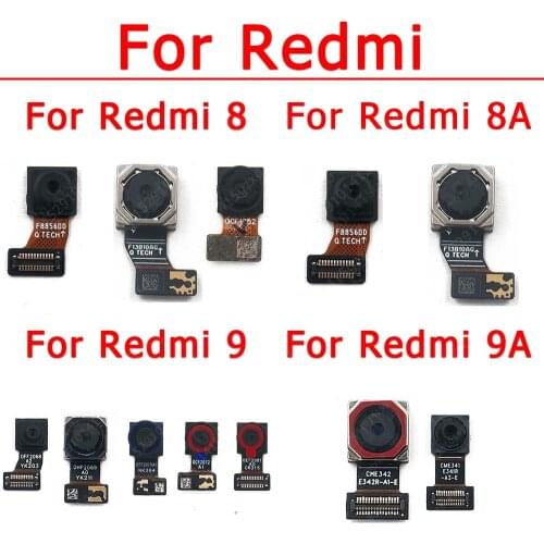 Original Rear Front Camera For Xiaomi Redmi 8 8A 9 9A Back Flex Facing Selfie Frontal Camera Module Replacement Spare Parts