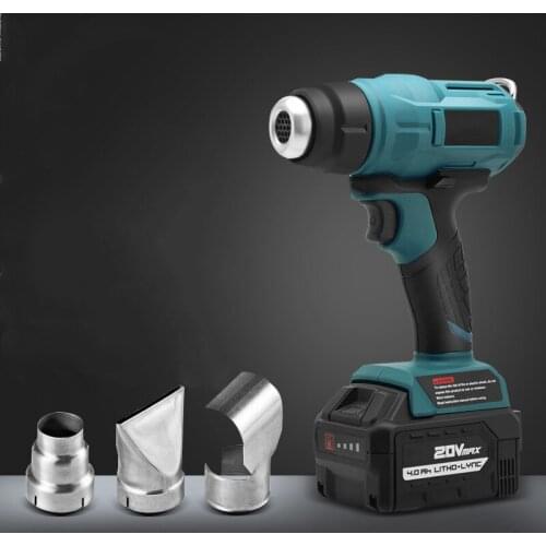 Lithium Battery Hot Air Gun Small DIY Portable Baking Wireless Car Film Tool Heat Shrinkable Cordless Plastic Welding Accessory