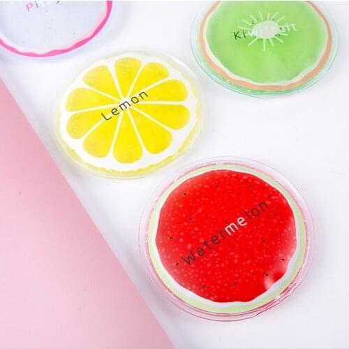 10 Pcs/Lot Portable Hot and Cooler Bag Summer Mini Cooling Bags Cartoon Fruits Pattern Multi-functions Water Wine Drink Ice Bag