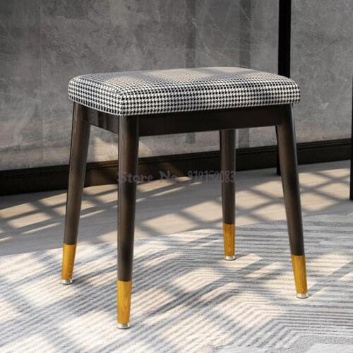 Nordic light luxury dressing stool modern minimalist dressing chair home bedroom soft bag chair net red ins dressing table stool