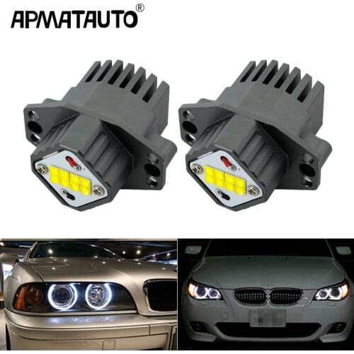 1Set/2x80W 160w LED Halo Ring Marker Angel Eyes Light Bulb White Canbus Error Free For BMW E90 E91 325i 328i 316i 320i 330i