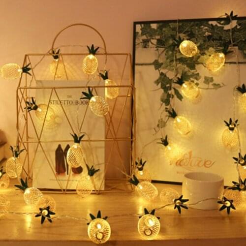 LED Lamp Pineapple Pineapple Lamp String Battery Lamp String Room Decoration Lamp String Bedroom Outdoor Small Color Lamp
