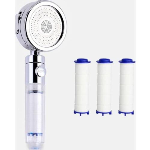 Zloog Lemon Filter Shower Head High Pressure Pure Shower Head Purified Water with Stop Button showerheads