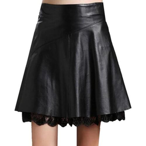 ZXRYXGS Women's Leather Skirts