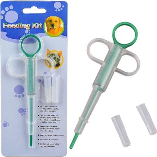 1Pcs Universal Pet Dog Cat Puppy Pills Dispenser Feeding Kit Given Medicine Control Rods Home Pet Medicine Feeder