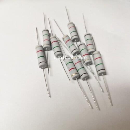 10PCS 5W Carbon Film Resistor 5% 5.1K 5.6K 6.2K 6.8K 7.5K 8.2K 9.1K 10K 12K 13K 15K 18K 20K 22K 24K ohm
