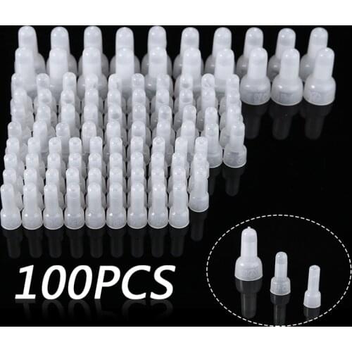 100pcs/set Closed End Crimp Caps Electrical Wire Cable Terminals Wire Connectors Cap Assortment Set for AWG 12-10 16-14 22-16