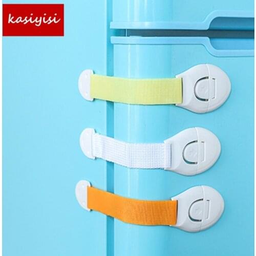 20Pcs/lot Multi Function Safety Drawer Lock Security Refrigerator Lock Plastic Toilet Lock Cabinet Lock Door Locker