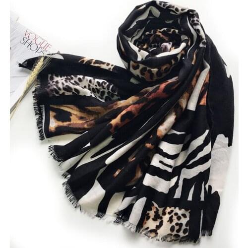 2021 Women Leopard Pattern Scarf Printed Scarf 10pcs/lot