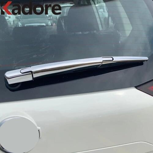 Rear Window Wiper Cover Trim For Nissan Rogue X-trail 2021 2022 Carbon Fiber Tail Wiper Arm Frame Car Styling Accessories 3pcs