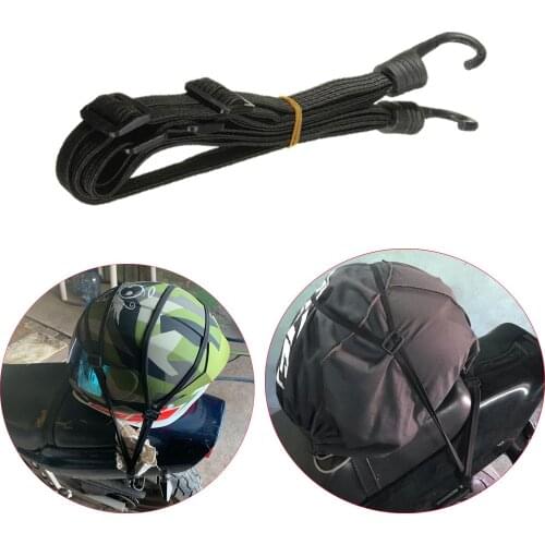 60cm Motorcycle Helmet Rope Net Bike Luggage Strap Hook Elastic Universal Motos Helmet Tape String Accessories