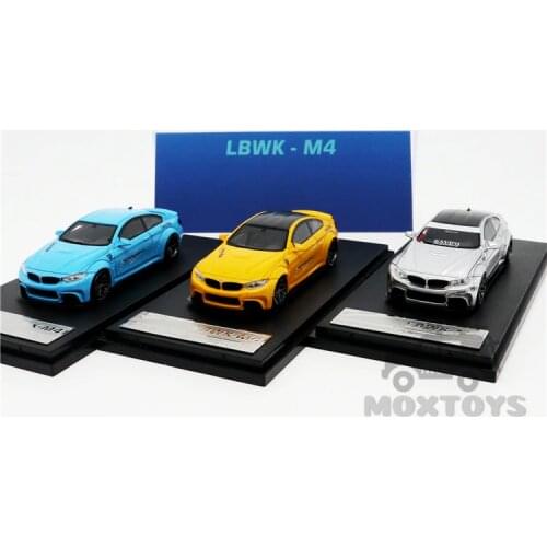 Stance Hunters 1:64 LBWK LB Performance M4 babyblue/Silver/yellow Model Car