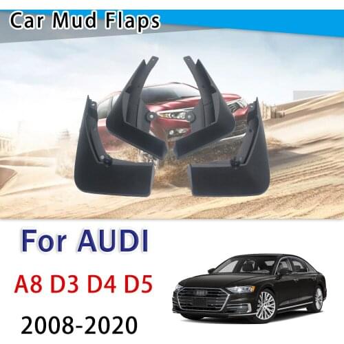 Car Mudflap For Audi A8 D3 D4 D5 2008-2020 Fender Mud Guard Flap Splash Flaps Mudguards Accessories2009 2010 2011 2015 2018 2019