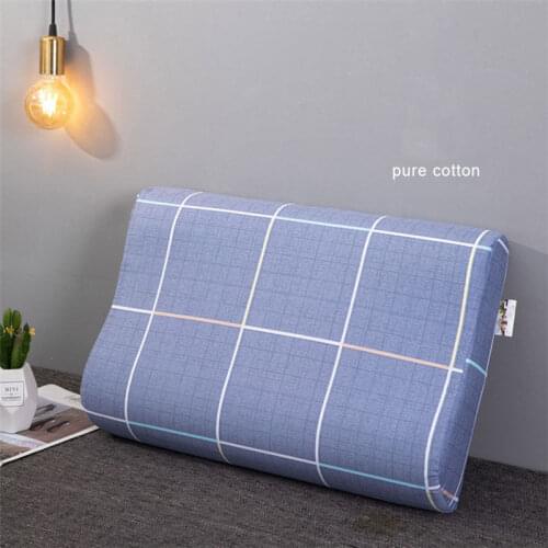 New Fashion Printed Latex Pillow Case Comfortable Memory Foam Pillow Cover Bedroom Bedding Soft Cotton Cozy 40x60cm Pillowcase