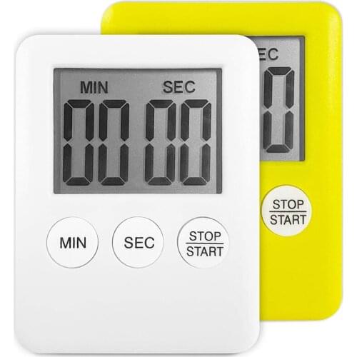 Digital Kitchen Timer, Timer, Egg Timer, Suitable for Work, Sports Timer, Game, Cooking Timer, Children Timer, 2 Pack