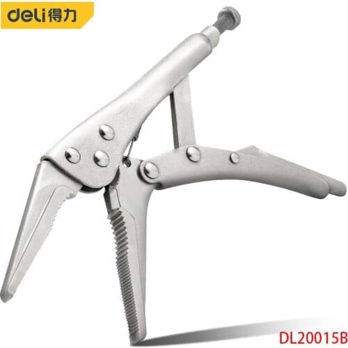 Deli Needle Nose Vigorous Pliers Carbon Tool Steel Rugged Non-Slip Wear-Resistant Industrial Grade Hand Tool Equipment Repair