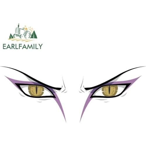 EARLFAMILY 13cm x 5.2cm for Orochimaru Anime Eyes Car Stickers Custom Printing Vinyl Decal Scratch-Proof DIY Graphics Waterproof