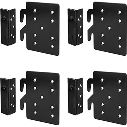 JFBL Hot Bed Frame Bed Post Double Hook Slot Bracket Cold Rolled Steel for Bed Rail Hooks Plates Bed Accessories