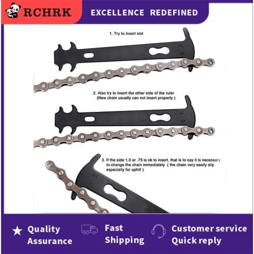 Bike Chain Wear Indicator Mountain Road MTB Bicycle Checker Kits Multi-Functional Accessories Repair Tool