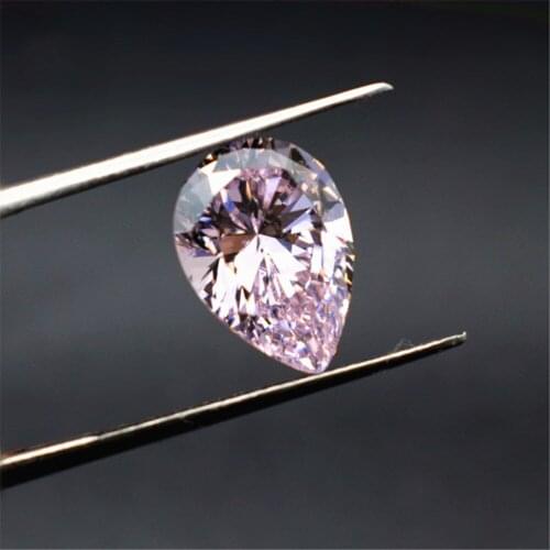Grade AAA Light Pink Cubic Zirconia Pear Shaped Gemstone Teardrop Cut Cubic Zirconia Multiple Sizes to Choose GZ70
