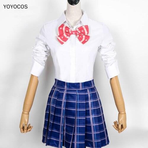 YOYOCOS FGO Fate/EXTRA Cosplay Costumes Tamamo No Mae Role Play Uniforms Set Girls School JK Suit Outfit Halloween Party Gift